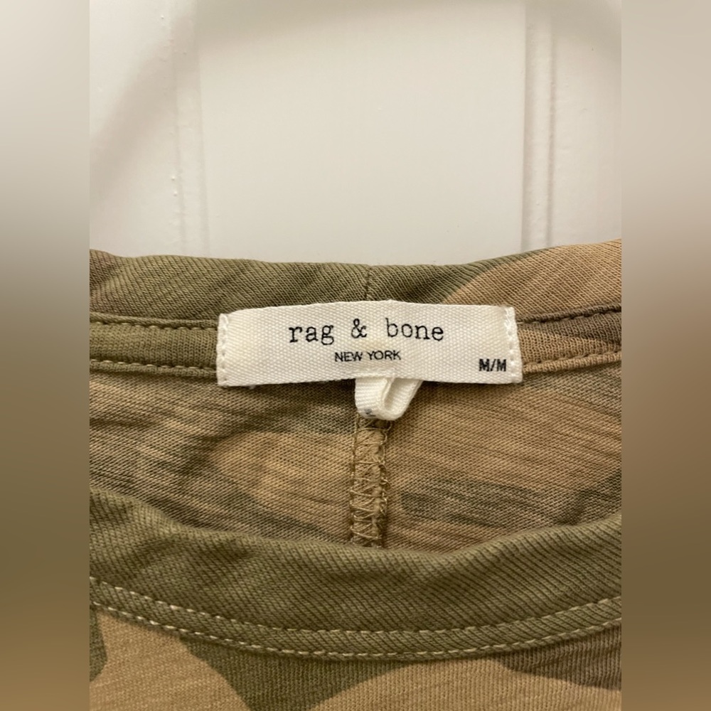 Rag & Bone Camo Cropped Long Sleeve Size M - Picture 5 of 8